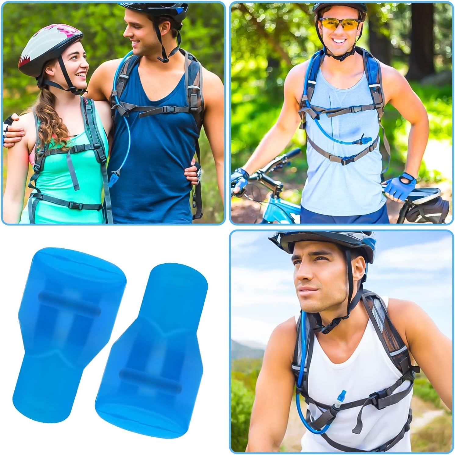 Grevosea 2 Pieces Bite Valve Replacement Mouthpieces Silicone Valve... 