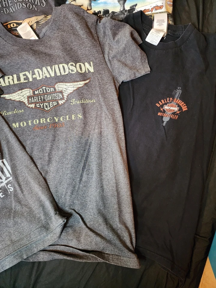 Lote de 6 camisas Harley Davidson de manga corta para hombre talla pequeña  Foto 4 de 4