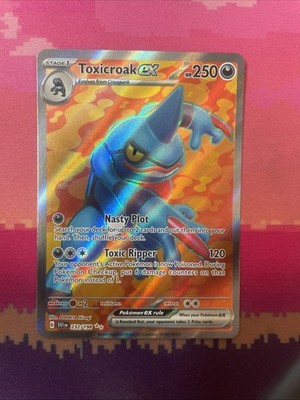 Pokemon Karte Toxicroak ex 232/198 Ultra Rare Scarlet & Violet Base Set Near Mint