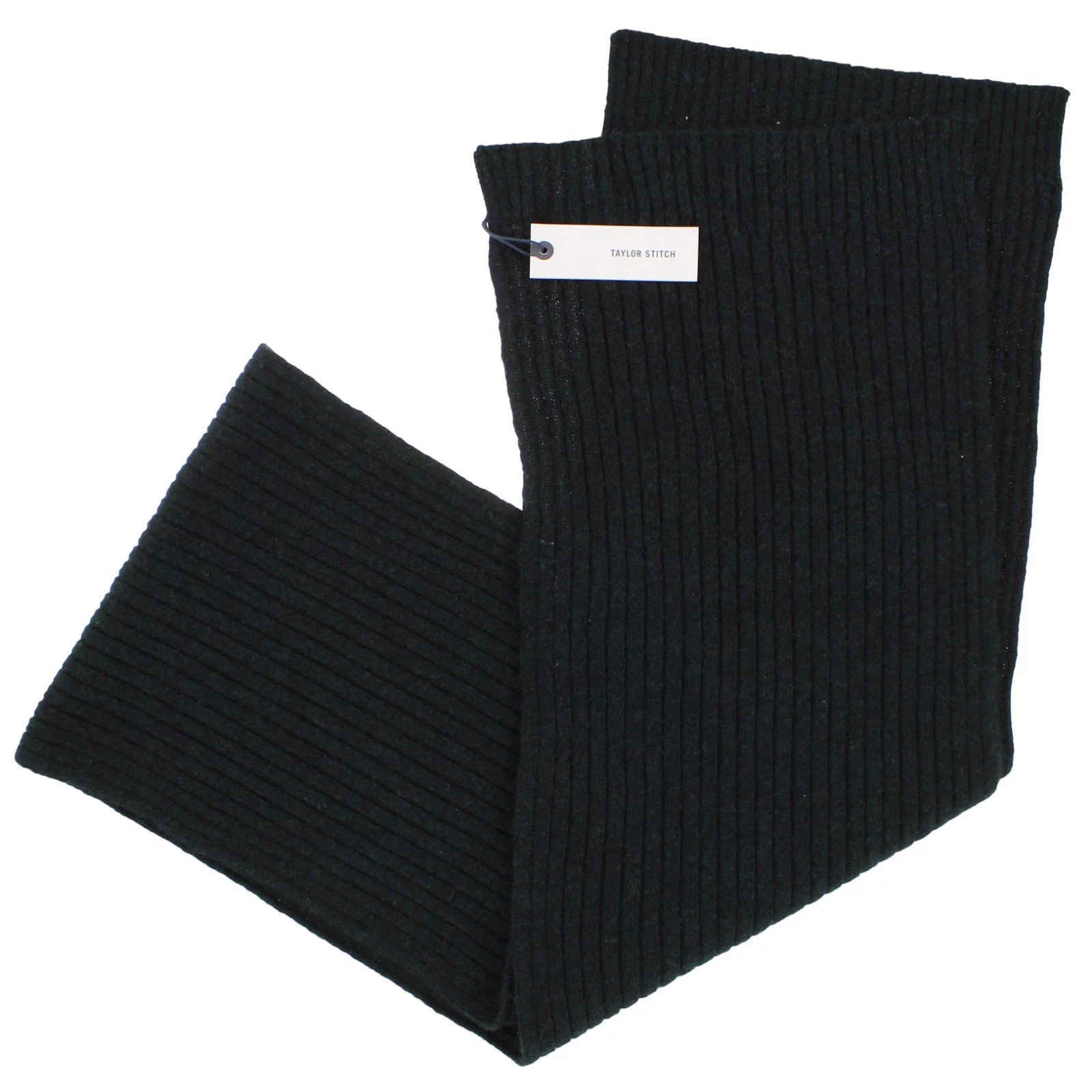 Taylor Stitch The Rib Scarf, Men's Knit Soft Scarf, Dark Spruce, MSRP $108