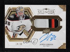 2019-20 Upper Deck The Cup Splendor 24/36 John Gibson #SP-GI Auto 0c3
