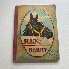 Vintage Black Beauty By Anna Sewell Young Folk's Edition 1900’s Hardcover Book