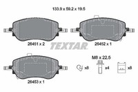 Textar Bremsbelagsatz, Scheibenbremse Vorderachse U.A. FüR Abarth, Fiat