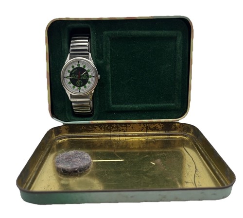 Vintage Coca Cola Watch CR1003 Quartz w/ Original Tin 1988 Collectible Untested