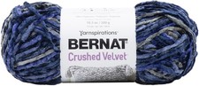 Bernat Crushed Velvet Yarn-Navy - 161016-16011