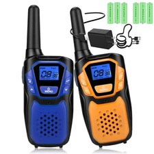 Walkie Talkies for Adult,Rechargeable Long Range Walky Talky with Batteries a...