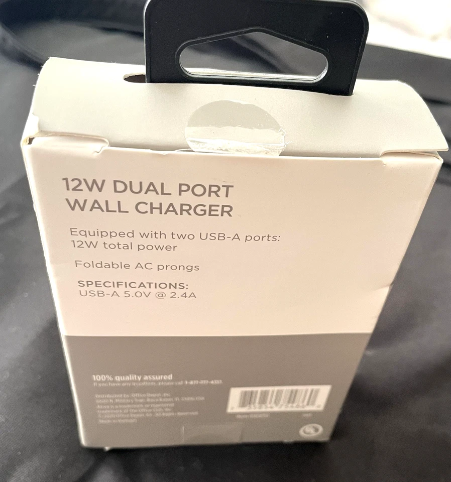 ATIVA ~ 12W Dual Port Wall Charger ~ Equipped With 2 USB-A Ports ~ New & Sealed  - Image 4 of 4