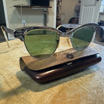 Vintage 1950s Cat Eye Glasses 1/10 12K GF Universal UOC Aluminum Frames 4 1/2