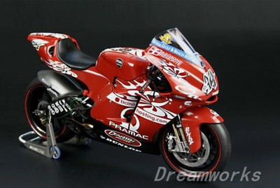 Award Winner Built 1/12 Ducati GP4 Team D'Antin Pramac+Metal Stand+ScratchBuilt