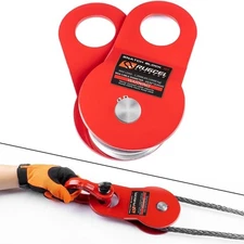 10T Heavy Duty Recovery Winch Snatch Block, 22000lb Capacity, Towing Pulley