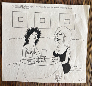 VINTAGE ORIGINAL SEX TO SEXTY RAY CRUSE CARTOON ART