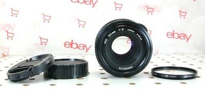 MINOLTA MD 50mm f2 Standard MF Prime Lens MD Mount & Caps TESTED