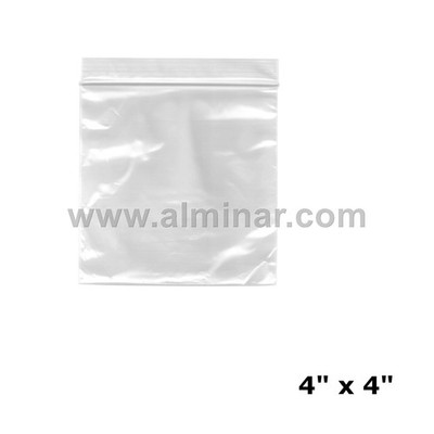 4'' x 4'' Zip Lock Bags - Clear - 2 MIL Thickness