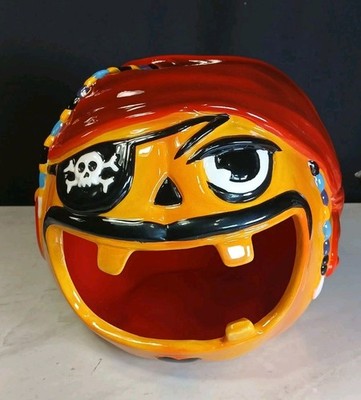 Member's Mark Halloween Ceramic Candy Bowl, Pirate, Indoor Use Only