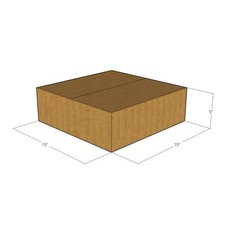 15 15x15x5 Kraft Brown Corrugated Shipping Boxes 32 ECT Single-Wall New