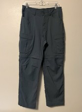 REI Coop Sahara Convertible Pants Mens 36x32 Blue Hiking Outdoor See Measurement