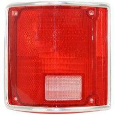 For 73-91 Suburban Taillight Taillamp Tail Light Lens w/Chrome Trim Driver Side