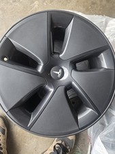 set of 4- 18" Tesla OEM Factory Model 3 Wheels New Powdercoat Gloss Black 296E