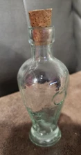 4"  Crystal Clear Glass Potion Bottle with Cork Apothecary
