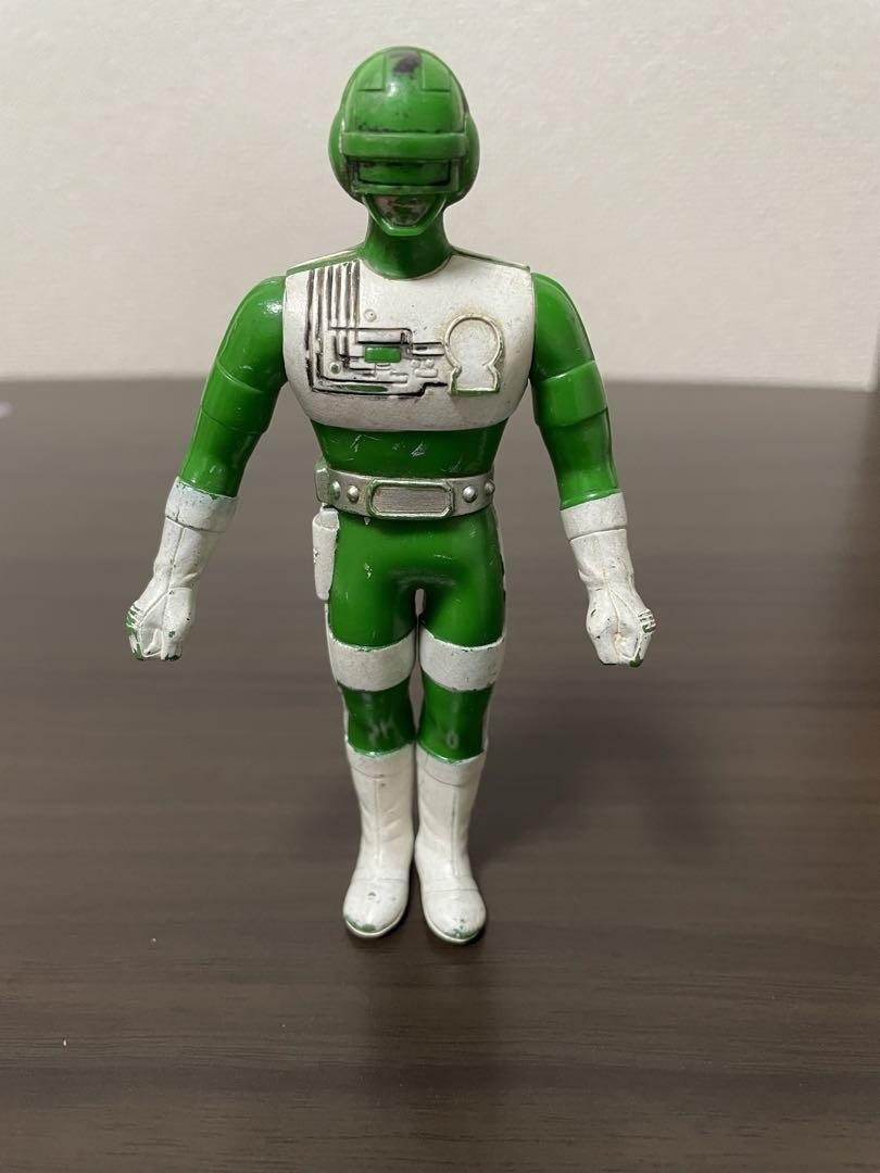 小物 RONJON Power Rangers Choudenshi Bioman Soft Vinyl Figure Green