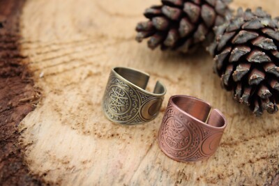 Ring Herrenring Männerring Stern Größenverstellbar Modeschmuck Geschenk