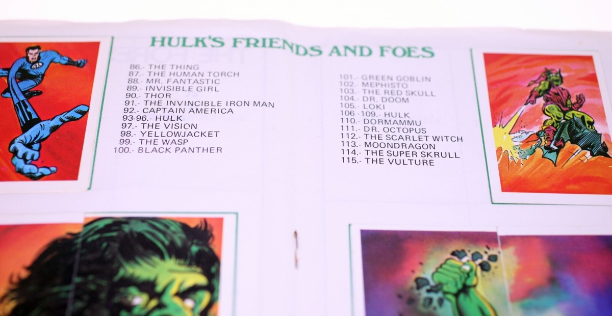 その他 1979 Incredible HULK picture card album 1979 Incredible HULK picture card album