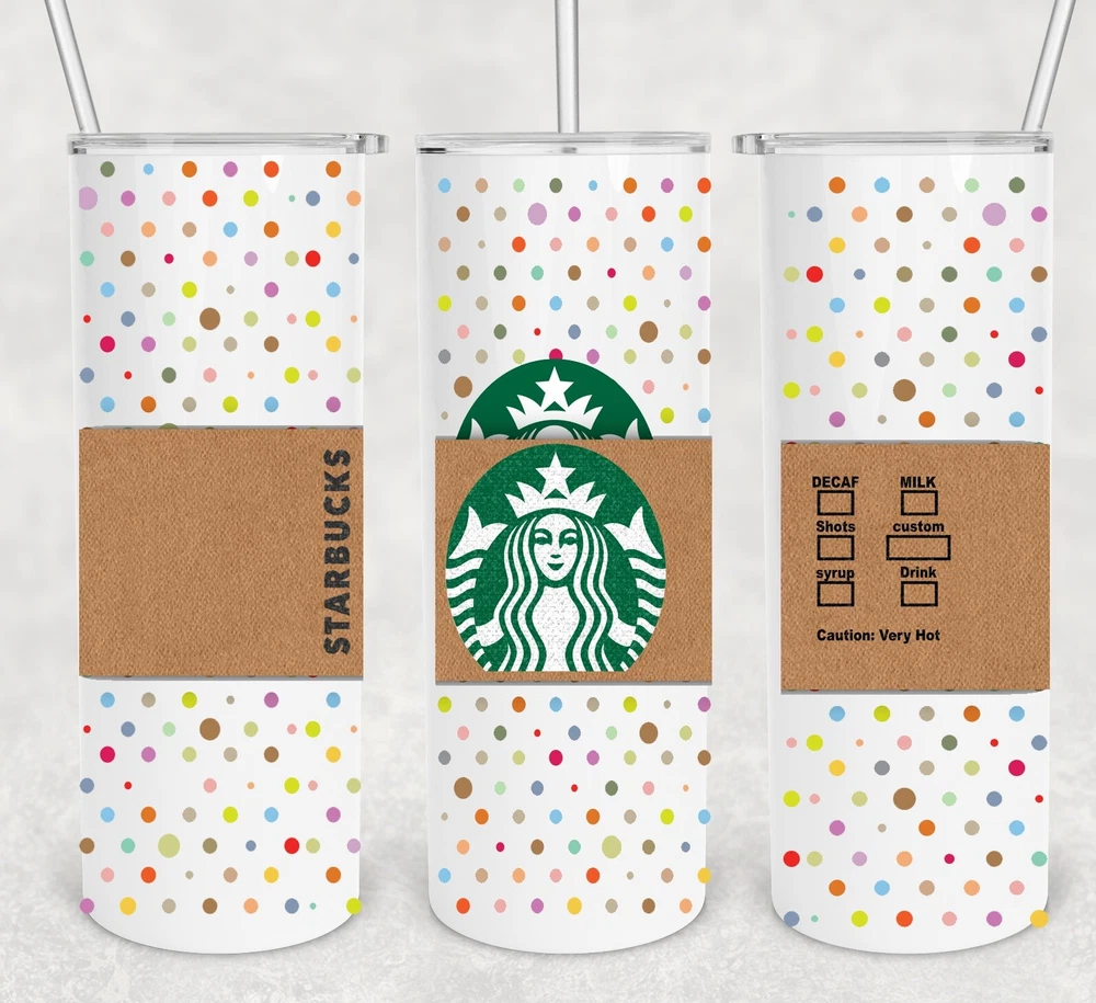 Tumbler Coffee multiple 20 oz Skinny custom drinkware & straw Personalize opt