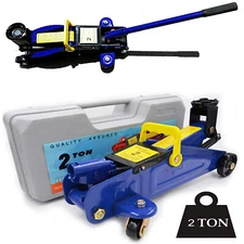 2 Ton Portable Floor Jack Vehicle Car Garage Auto Small Hydraulic Lift W/ Case