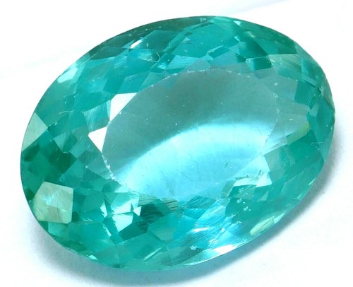 15.55 Ct Natural Certified Green Apatite Oval Cut STUNNING Loose Gemstone - Picture 3 of 5