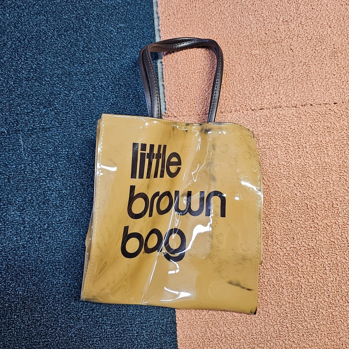 Stains* Iconic Little Brown Bag Bloomingdale's Tote Mustard