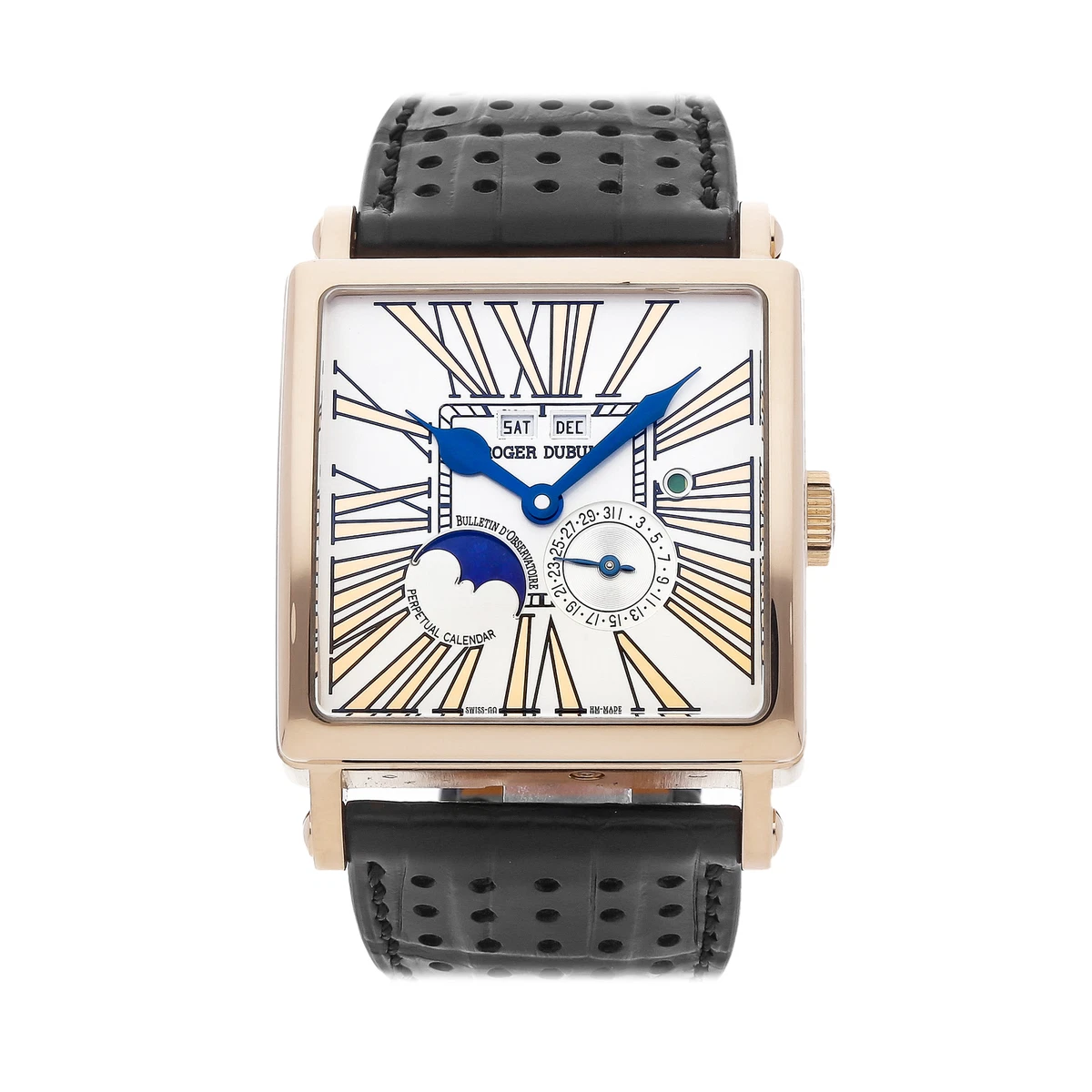 Timex men's perpetual top calendar watch square