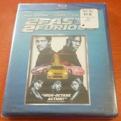 2 Fast 2 Furious Blu-ray Paul Walker  Tyrese Gibson  Eva Mendes  Ludacris