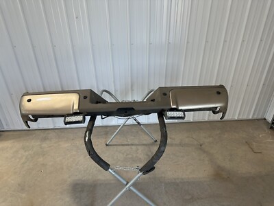 12 FORD F250 SUPER DUTY KING RANCH REAR BUMPER ASSEMBLY WITH SENSORS GOLD
