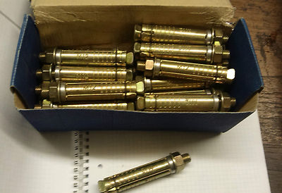M12 x 15 mm überstehender Bolzen Schildanker. Karton 25 Stück.    PORTOFREI.   