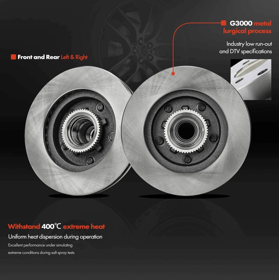 2 piezas rotores de freno de disco para Chevrolet Blazer S10 Blazer GMC Jimmy Sonoma delanteros Foto 3 de 4