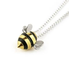 New 2022 Cute Little Bee 925 Sterling Projec Honey Bees - Adopt A Bee Necklace 