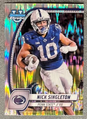 Nick Singleton 2024 Bowman Chrome Stealth Refractor #188 Penn St