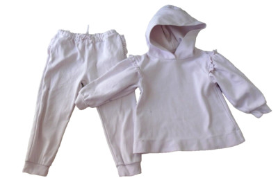 Simone Rocha H&M Mädchen Trainingsanzug Jogger Rüschenbesatz Sweatshirt Outfit Set 2-4 Jahre