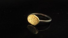 Sterling silver and 14K yellow gold ring. Gift from gold and silver.