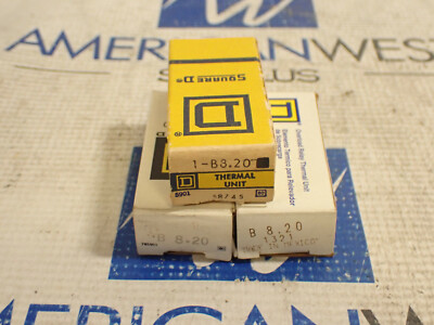 Square D B8.20 Heaters *LOT OF 3 *NEW