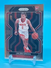2021-22 Panini Prizm Basketball Jalen Green Base Rookie Card #306 Rockets RC