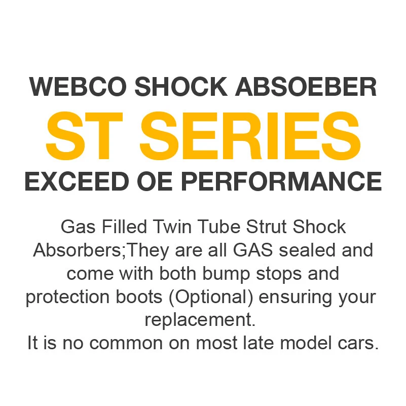Rear Webco Shock Absorbers Lowered King Spring for FORD LASER METEOR KA KB GA GB - image 4 of 4