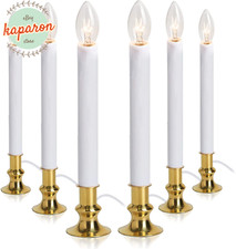 Electric Window Candle Light Glass Bulb Dusk To Dawn Sensor Lights Home Decor 6