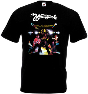 Whitesnake Live... In The Heart... t-shirt black hard rock band all sizes S-5XL