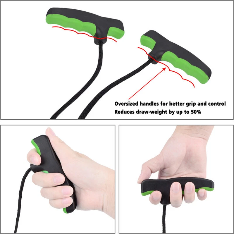 Crossbow Cocking Device Cocker Rope Double Handle String Cocking Tool (GR & BK) - Image 4 of 4