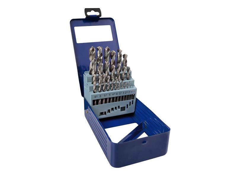 BlueSpot 25pc HSS Drill Set 1-13mm Metal Steel Ground Flute - Image 5