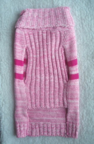 Pet Pullover Sleeveless Knit Pink Color Theme Puppy Dog Sweater L M S XS - Picture 5 of 9