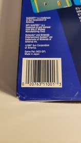 Nintendo Spy Hunter NES CIB 1st Print Hangtab Round SOQ 1987 5-Screw RARE!