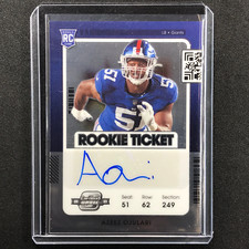 2021 Contenders Optic AZEEZ OJULARI Rookie Ticket Auto #166