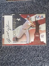 2006-07 USA Baseball Signatures Black #27 Jarrod Parker Autograph /595